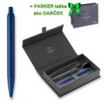 Parker IM Monochrome Blue BP, darčeková kazeta s puzdrom