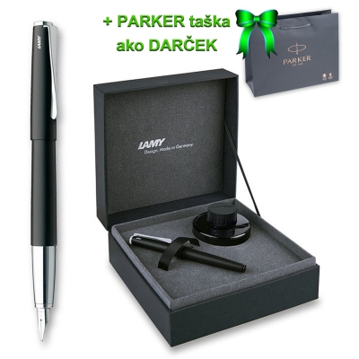 LAMY Studio matt black plniace pero+atrament T52 v darčekovej kazete